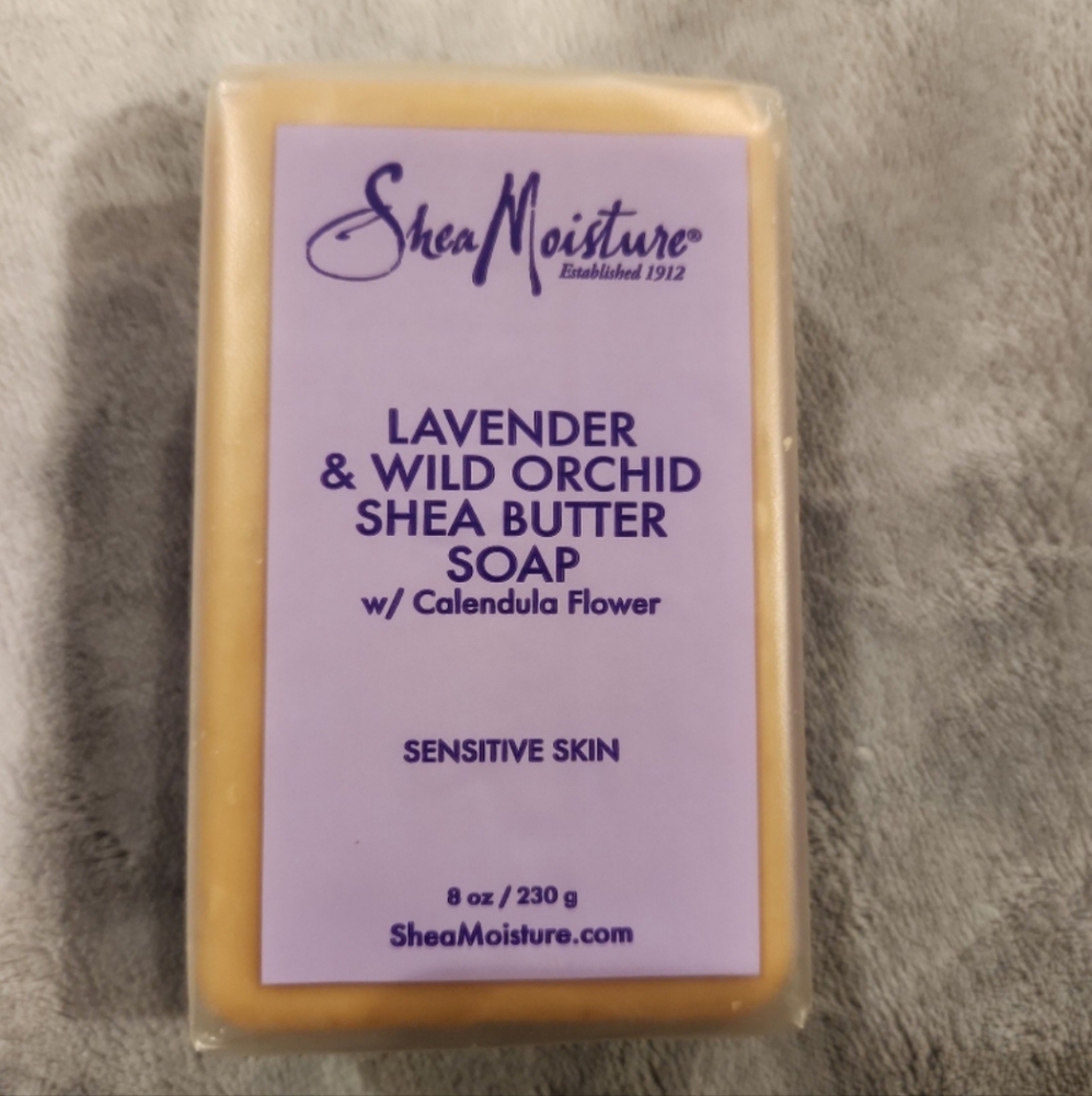 NEW SHEA Moisture Organic Lavender&Wild Orchid Shea Butter Soap